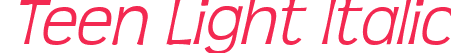 Teen Light Italic